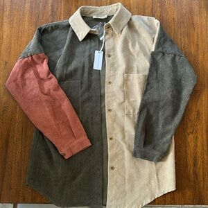 NWT corduroy shacket